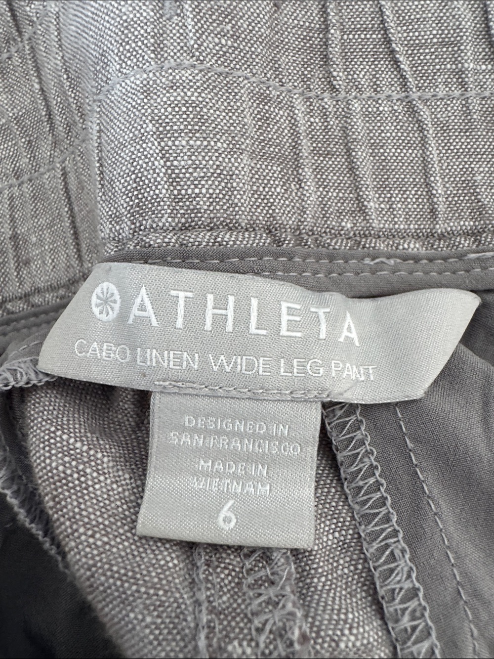 ATHLETA- Cabo Linen Wide Leg Pant Size 6 - Picture 5 of 6